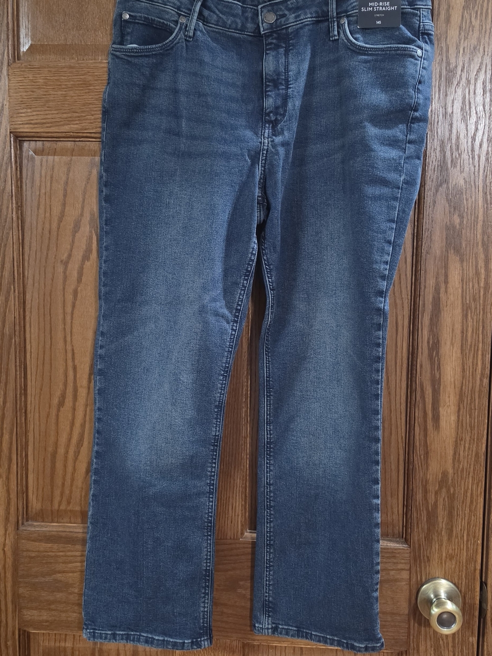 Women's Simply Vera Vera Wang Slim Straight Leg Jeans,  size 14S